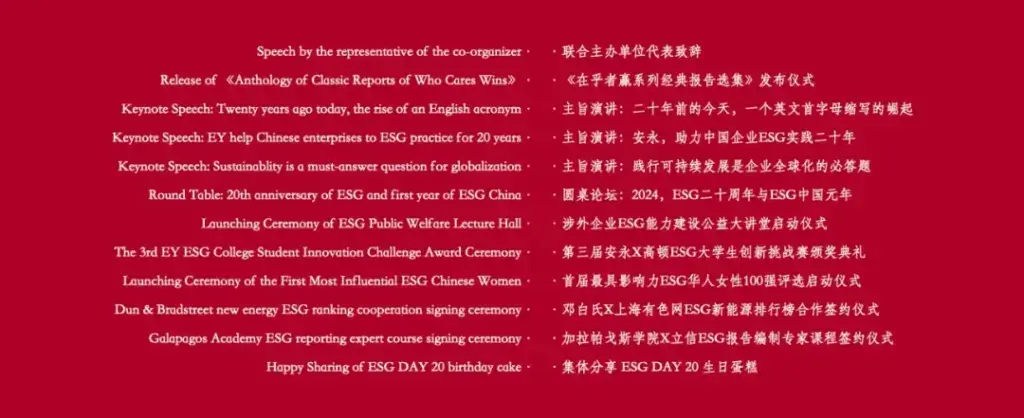 ESG术语问世20周年，金证评估协办2024 OUR ESG DAY嘉年华